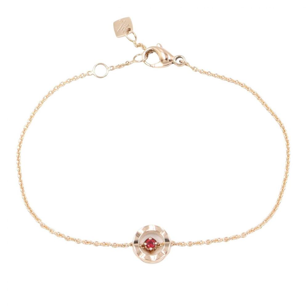 Chanel Coco Crush Ruby Bracelet, 18K Pink Gold (PG), Ruby, Women's, Gold/Red ...